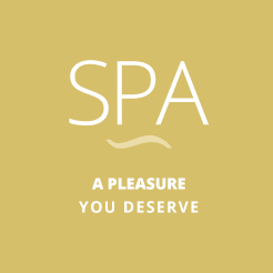 Spa A Pleasure You Deserve logo and illustration